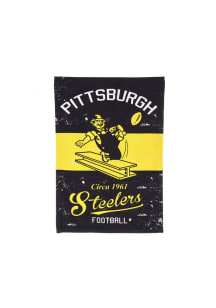 Pittsburgh Steelers Vintage Linen Garden Flag