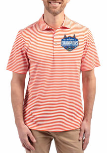 Cutter and Buck Florida Gators Orange 2025 National Champions Virtue Eco Pique Stripe Big and Tall..