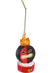 Chicago Blackhawks Lit Tiki Ornament