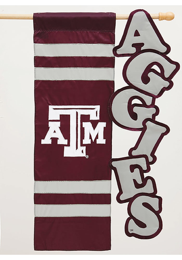 Texas A&M Aggies Vertical Letter Banner