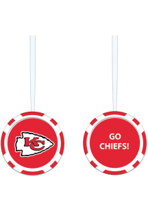 Kansas City Chiefs Poker Chip Ornament