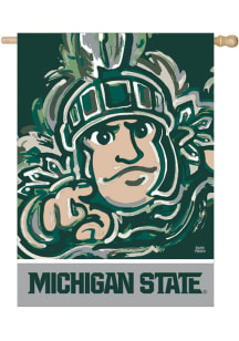 Green Michigan State Spartans Justin Patten Banner
