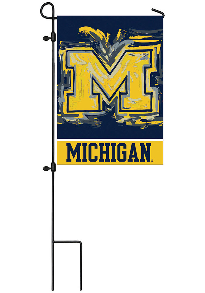 Michigan Wolverines Justin Patten Garden Flag