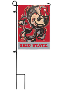 Red Ohio State Buckeyes Justin Patten Garden Flag