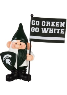 Green Michigan State Spartans Flag Holder Gnome