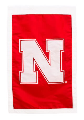 Bandiera Da Giardino Nebraska Cornhuskers 13x18 Poliestere - Regalo Perfetto Per I Tifosi NCAA