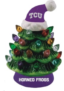 TCU Horned Frogs LED Light Up Tree Ornament