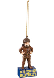 West Virginia Mountaineers Mascot Statue Ornament