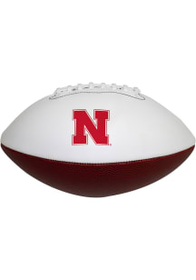 White Nebraska Cornhuskers Officially Sized Autograph Football