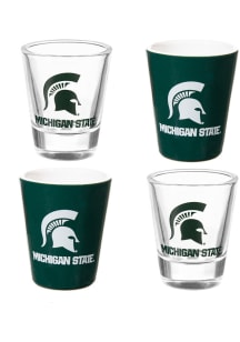 Green Michigan State Spartans 2oz 4 Piece Set Shot Glass