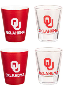 Oklahoma Sooners 2oz 4 Piece Set Shot Glass
