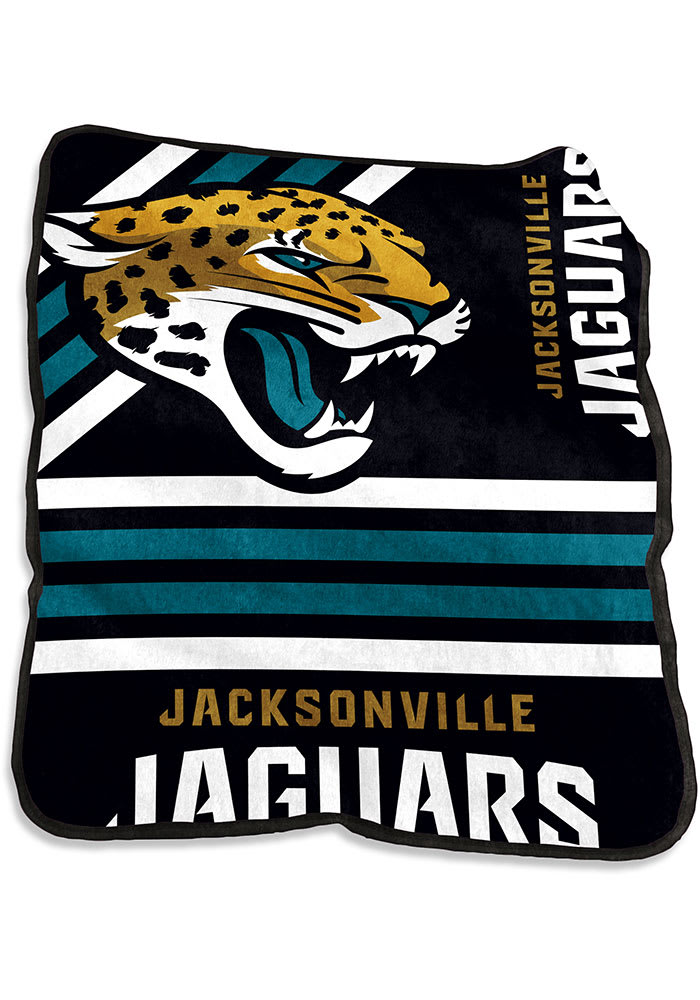 Jacksonville Jaguars Logo Raschel Blanket