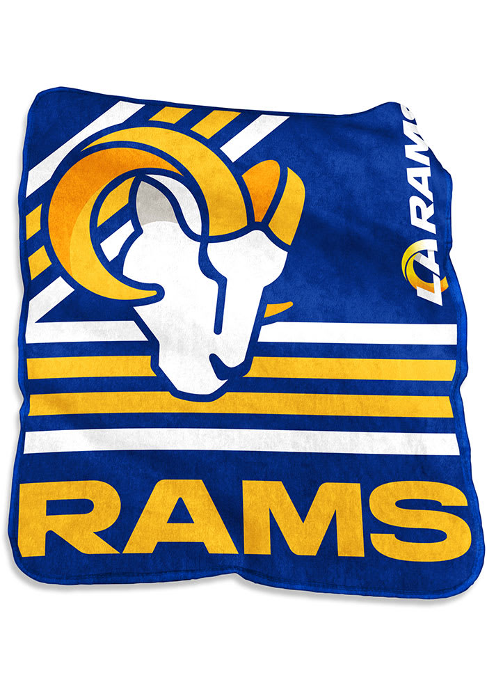 Los Angeles Rams Logo Raschel Blanket
