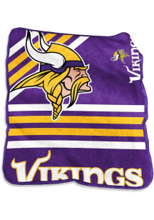 Minnesota Vikings Logo Raschel Blanket