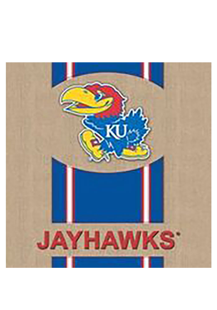Kansas Jayhawks 29x43 Team Burlap Banner