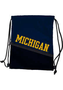 Tilt Michigan Wolverines String Bag - Navy Blue