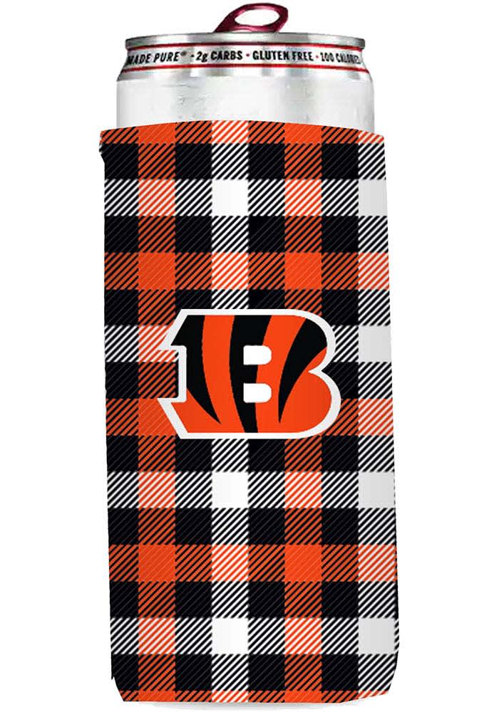 Cincinnati Bengals 12oz Plaid Slim Coolie