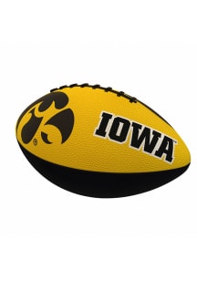 Black Iowa Hawkeyes Junior Size Football