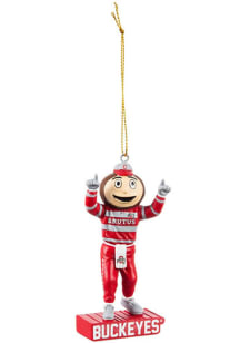 Red Ohio State Buckeyes Team Mascot Ornament