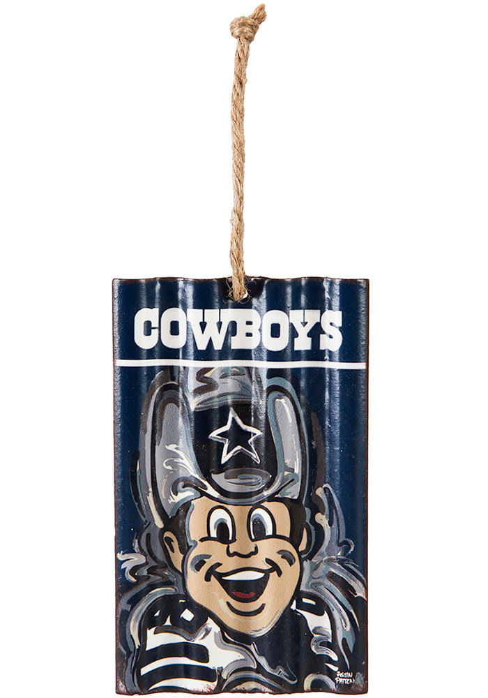 Dallas Cowboys Corrugated Metal Ornament