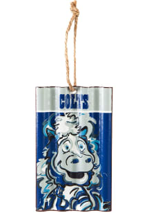 Indianapolis Colts Corrugated Metal Ornament