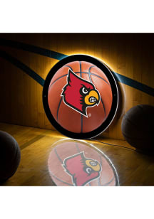 Louisville Cardinals 19 in Round Basketball Light Up Sign