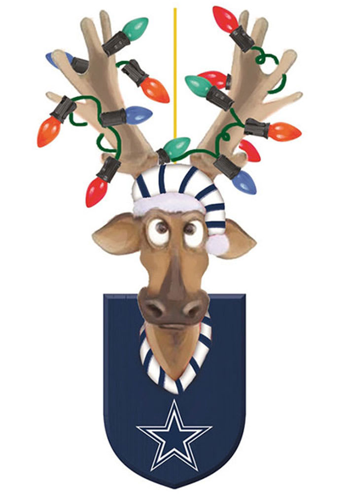 Dallas Cowboys Reindeer Ornament
