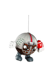 Red Ohio State Buckeyes Ball Head Ornament Ornament