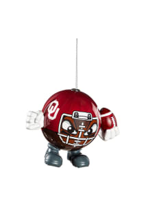 Oklahoma Sooners Ball Head Ornament Ornament