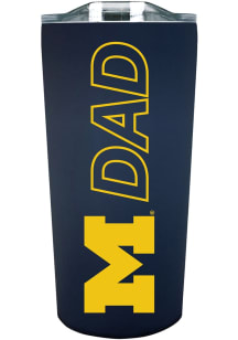 Navy Blue Michigan Wolverines 18oz Soft Touch Dad Stainless Steel Tumbler