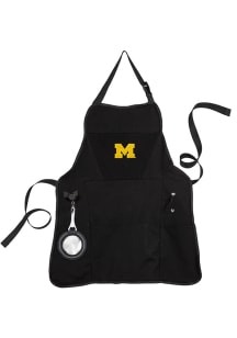 Black Michigan Wolverines Deluxe Grilling Apron