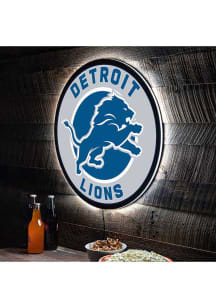 Detroit Lions 23 in Round Light Up Sign