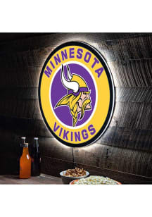 Minnesota Vikings 23 in Round Light Up Sign