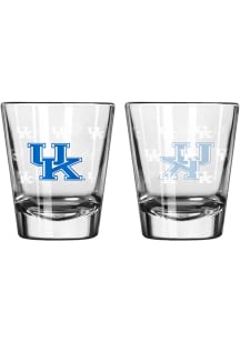 Kentucky Wildcats 2oz Satin Etched Shot Glass