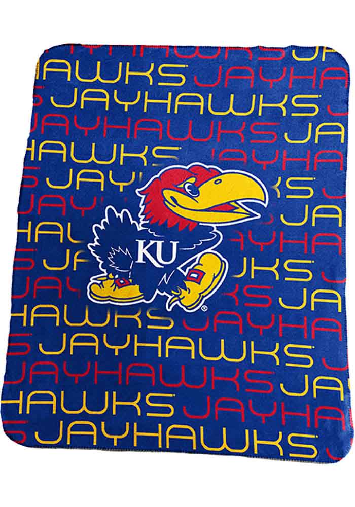 Kansas Jayhawks Blue Classic Fleece Blanket