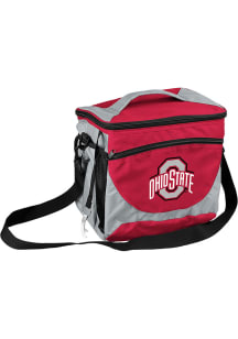 Red Ohio State Buckeyes 24 Can Cooler