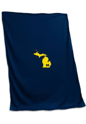 Michigan Wolverines Team Logo Sweatshirt Blanket