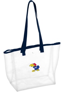 Kansas Jayhawks White Clear Clear Bag
