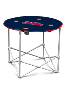 Ole Miss Rebels Round Tailgate Table