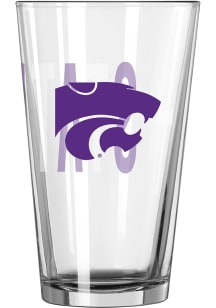 Purple K-State Wildcats 16oz Pint Glass