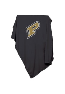 Black Boilermakers Team Logo Design Sweatshirt Blanket