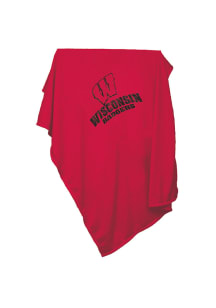Wisconsin Badgers Team Logo Sweatshirt Blanket