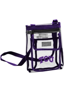 TCU Horned Frogs White Clear Clear Bag