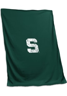 Green Spartans Screened Sweatshirt Blanket