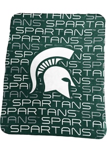 Green Michigan State Spartans Classic Fleece Blanket