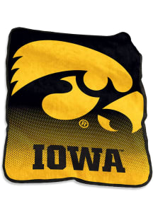 Iowa Hawkeyes Team Logo Raschel Blanket