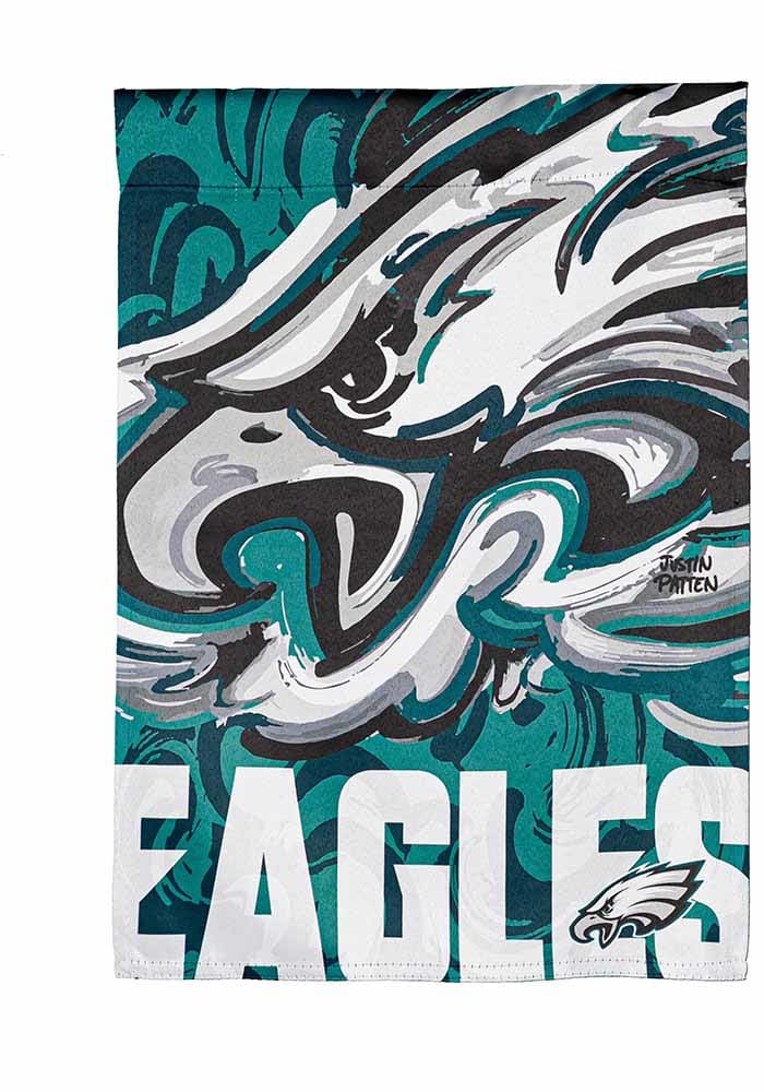 Philadelphia Eagles, Suede Garden Flag Justin Patten