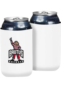 White Ohio State Buckeyes 12oz Can Coolie