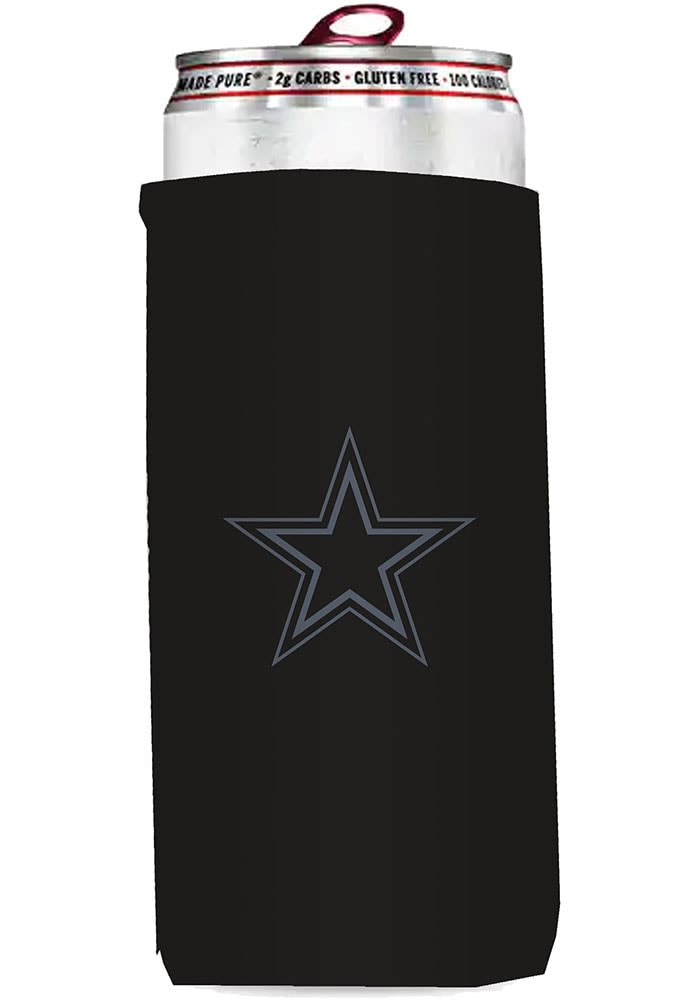 Dallas Cowboys Plaid Slim Can Cooler, NFL Coozie Koozie Coolie