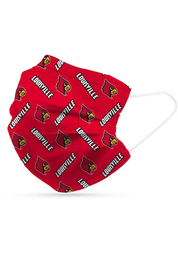 Louisville Cardinals 6 Pack Disposable Fan Mask